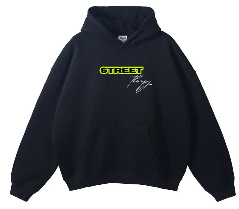SIGNATURE HOODIE Black+Green