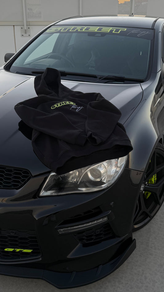 SIGNATURE HOODIE Black+Green